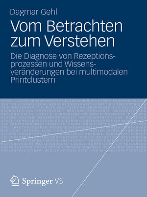 cover image of Vom Betrachten zum Verstehen